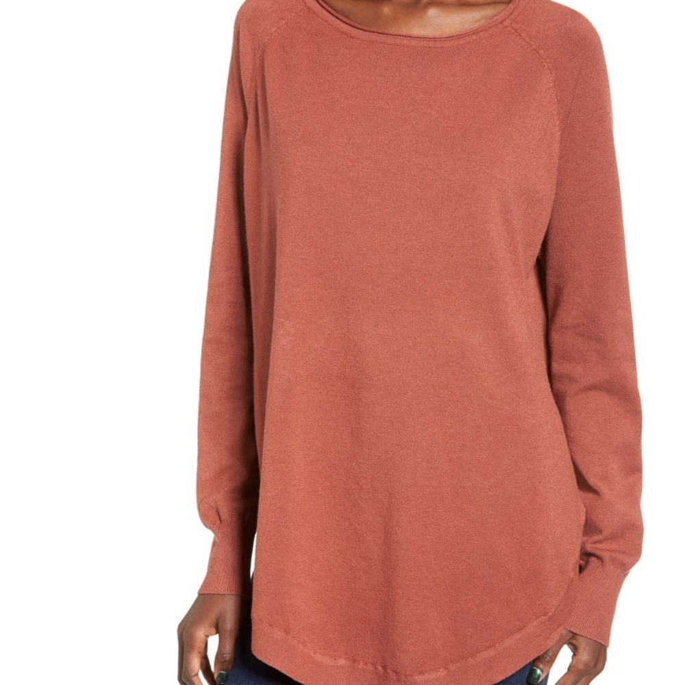 Dreamers by Debut Rounded Drape Hem Sweater